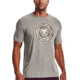 Under Armour Grey Cotton Regular Fit Printed Sports T-Shirt-picture-48