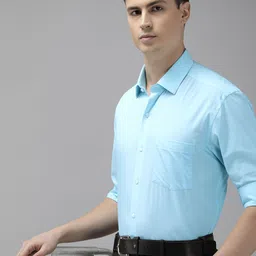 Arrow Solid Manhattan Slim Fit Pure Cotton Formal Shirt-picture-16