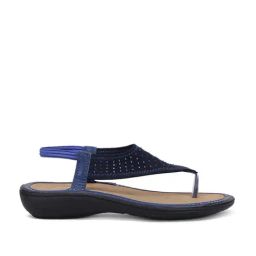 Bata Women's Blue Sling Back Wedges-image-61