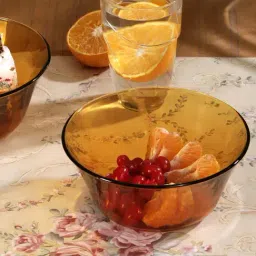 Duralex 'Lys' Orange Glass 17 cm Table Serving Bowl (0.91 L) - Set of 6-44