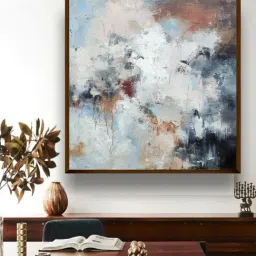 The Art House Abstract Multicolor Canvas Wall Painting-37