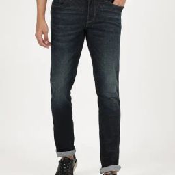 Wrangler Dark Indigo Blue Slim Fit Low Rise Jeans-image-29