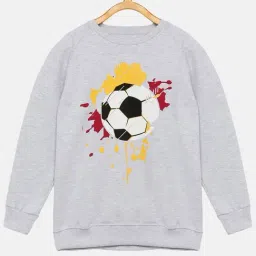 Kiddopanti Kids Grey Printed Full Sleeves Sweatshirt-image-50
