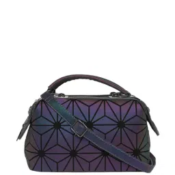 Baomi Purple Textured Medium Handbag-36