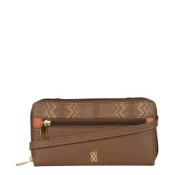 Baggit Brown Solid Zip Around Wallet for Women-image-67