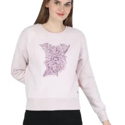 Monte Carlo Light Purple Printed Pullover-image-2