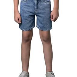 Crimsoune Club Boys Blue Cotton Slim Fit Shorts-picture-13