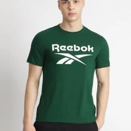 Reebok Green Cotton Regular Fit Printed Sports T-Shirt-picture-12