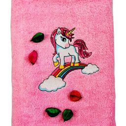 TurtleLittle Kids Pink Printed Bath Towel-image-83