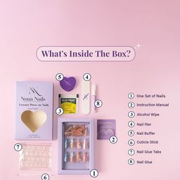 GLOW CUPID Set Of 30 Reusable Press On Nails Kit - Opal Shine image 5