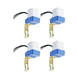 Kamkon 1000 W Capacity 6 Amp White Plastic Auto Day/Night On-Off Photocell Sensor Switch (Pack of 4)-11