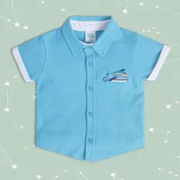 MINIKLUB Kids Blue Printed Shirt-image-16