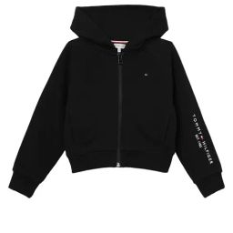 TOMMY HILFIGER Black Embroidery Archive Fit Zip Thru-image-46