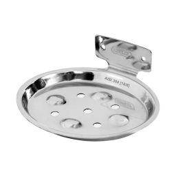 Chilly Soap Dish Stainless Steel Matt Finish Silver, WMSD-OVA-image-90