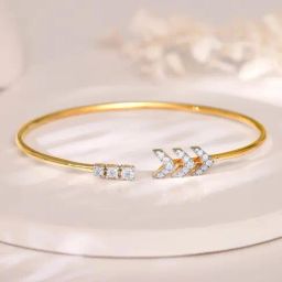 GIVA 14k Yellow Gold Extraordinary Shine Lab Grown Diamond Bracelet-image-36