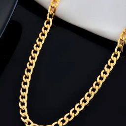 VOJ Gold Plated Classic Linked Chain for Men-image-48