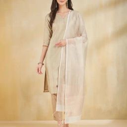 Fabindia Off White Woven Dupatta-21