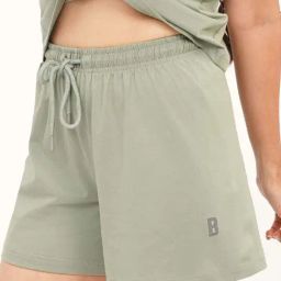Baller Athletik Sage Green Cotton Lounge Shorts-picture-48