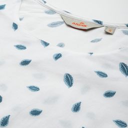 Anouk Floral Printed Regular Cotton Kurta with Trousers & With Dupatta image 3
