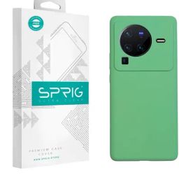 Sprig Liquid Silicone Back Cover for VIVO X80 Pro (Green)-image-78