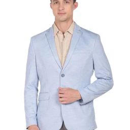 Arrow Blue Slim Fit Blazer-image-36