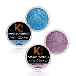 KINDED Makeup Pigments Loose Shimmer Powder Eyeshadow 08 Sky Blue & 09 Pinkish Purple Combo-image-30