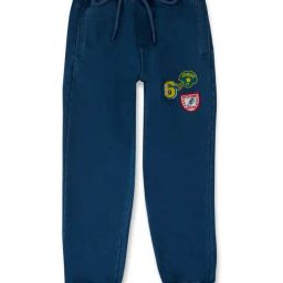 Gini & Jony Kids Navy Solid Joggers-image-43