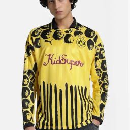 Puma Yellow Regular Fit Printed Jerseys-image-52