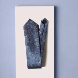 Louis Philippe Blue Polyester Tie-image-45