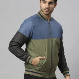 Dennis Lingo Multi Regular Fit Colour Block Bomber Jackets image 3
