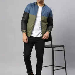 Dennis Lingo Multi Regular Fit Colour Block Bomber Jackets image 5