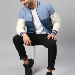 Dennis Lingo Multi Regular Fit Colour Block Bomber Jackets image 4