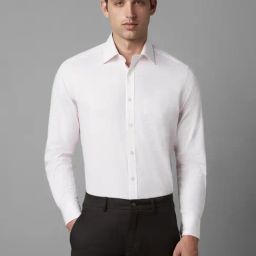 Louis Philippe White Cotton Regular Fit Printed Shirt-picture-40