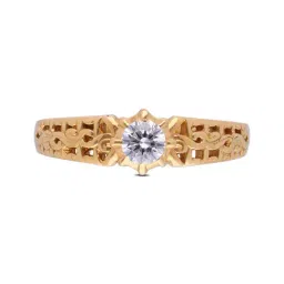 C. Krishniah Chetty Group 22k Elegant Filigree Cubic Zirconia Ring for Men-picture-45