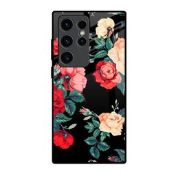 QRIOH Floral Printed Samsung Galaxy S23 Ultra 5G Back Case Mobile Accessories-image-3