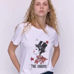 Cover Story White Printed T-Shirt-image-93