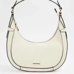 Ginger by Lifestyle Off White Textured Shoulder Handbag-image-42