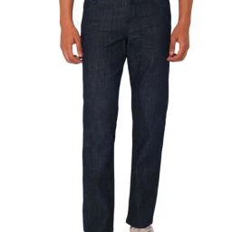 Selected Homme Navy Blue Cotton Straight Fit Jeans-image-98
