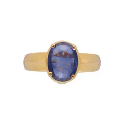 C. Krishniah Chetty Group 22k Timeless Elegance Blue Sapphire Gold Ring for Men-picture-21