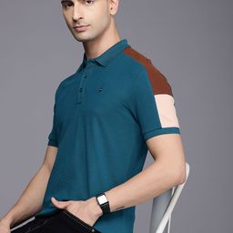 Louis Philippe Jeans Pure Cotton Polo Collar Slim Fit T-shirt-image-8