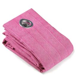 Saral Home Pink Cotton Plain Curtain-14