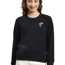 Monte Carlo Black Graphic Print Sweatshirt-picture-28