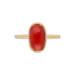 C. Krishniah Chetty Group 22k Elegant Coral Cut Solid Band Gold Ring for Women-picture-37