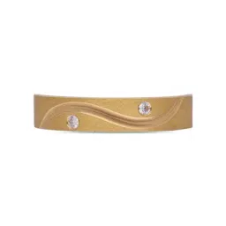 C. Krishniah Chetty Group 22k Textured Gold Band Ring with Cubic Zirconia for Women-picture-22