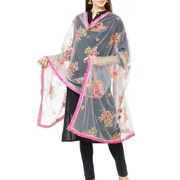 Dupatta Bazaar White & Gold Dupatta image 3