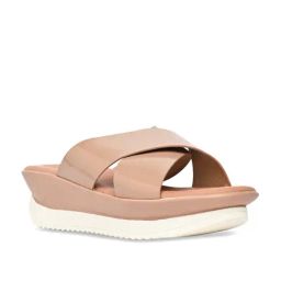 Rocia by Regal Women's Pink Cross Strap Wedges-image-81