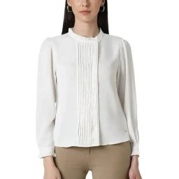 Van Heusen White Regular Fit Formal Shirt-picture-48