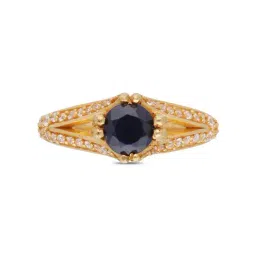 C. Krishniah Chetty Group 22k Regal Midnight Gold Ring for Women-picture-16