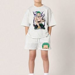 BAESD Boys Printed T-shirt with Shorts-image-77