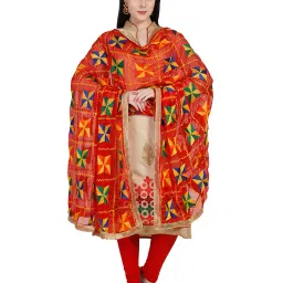 Dupatta Bazaar Orange Dupatta image 3